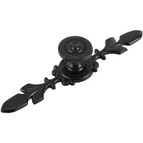 European Miller Handle Drawer Cabinet Desk Knob Door Handle Home Decor Black (1/5)