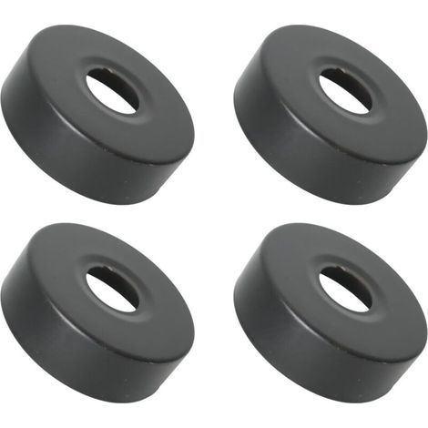 4PCS Stainless Steel Shower Mixer Rosette (3/4") Ø 25 mm x Ø 80 mm x height 25 mm Black, Faucet Rosette, Trim for Wall-Mounted Shower Faucets (1/5)