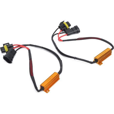Stück H11 LED-Nebelscheinwerferdecoder 50W 12V Lastwiderstand Autoscheinwerfer Anti-Flimmern (1/5)