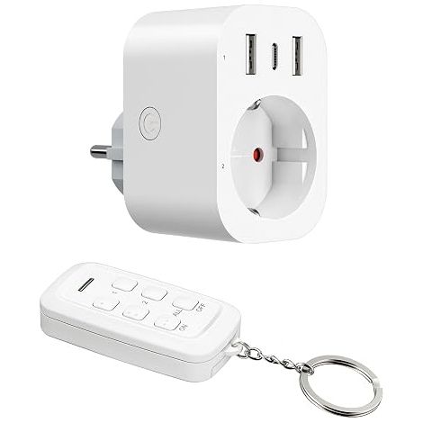 Prise Télécommandée avec USB-A+C, 3680 W