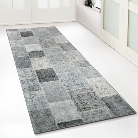 Teppich-Läufer auf Maß Monsano Anthrazit 80 x 200 cm
