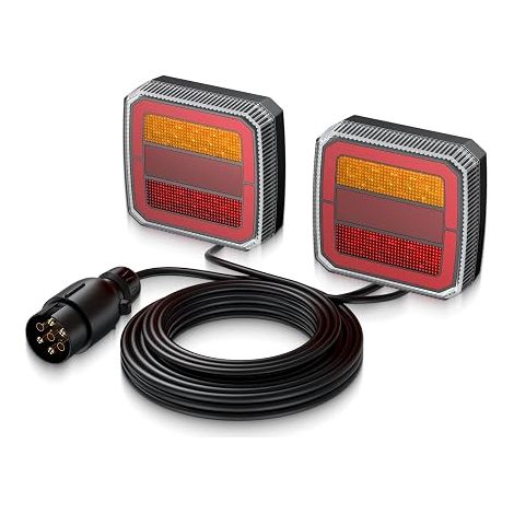 Luces traseras para remolque IP65, 40 LED, 12 V-30 V, 7 pines (1/5)
