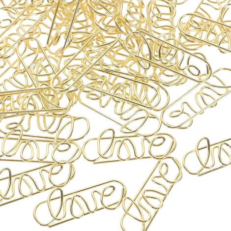pièces Goldene Small Buroklammern aus Eisen Knochenförmig (1/5)