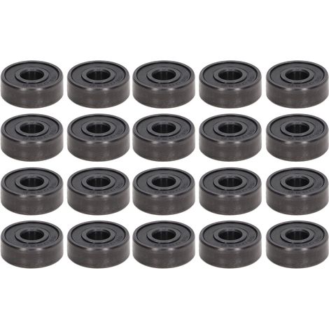 Roulement à billes miniature 20 pièces S606RS étanche double pour planche à roulettes, roulement à gorge profonde (1/5)