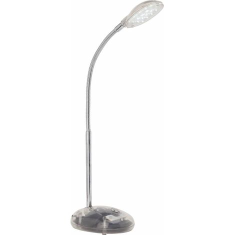 BRILLIANT Lampe Timmi LED Tischleuchte transparent 1x 2W LED integriert, (100lm, 6000K) Mit Druckschalter an der Basis (1/4)