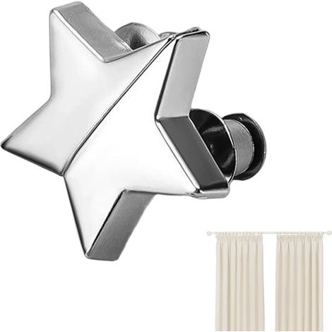 Clips Pour Rideau Occultant Sans Perçage Installation Facile 1 Paire  Aimants De Fermeture Occultants Pour Rideaux Pour Salle De Douche, Gazébo, Maison, Chambre, Camping-Car, Propriétaires, (1/5)