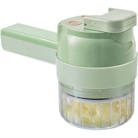 1 Ensemble trancheuse électrique 4 en 1, rechargeable USB, lame acier inoxydable, ABS, cuisine maison (1/5)