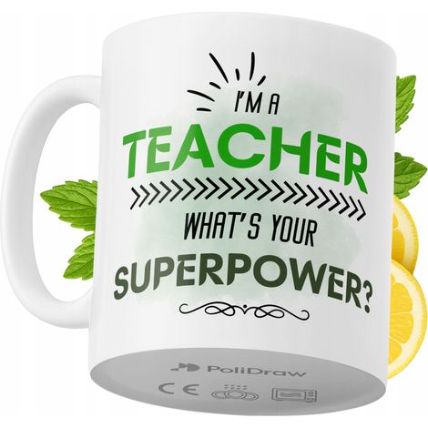 Lustiger Becher für Lehrer – Kaffee- oder Teebecher mit witzigem Textdesign – ideal für Geburtstage, Namenstage, Feiertage und besondere Anlässe. Hochwertiger Becher für Zuhause, Büro und Arbeit. Farb