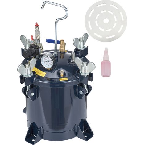 Mophorn 10L/2,5 Gal Luftfarben-Druckbehälter, Metallgestell und Dichtmittel zur Leckreparatur für Industrie, Heimdekoration, Bauwesen, Automobilbau, 70 PSI max.