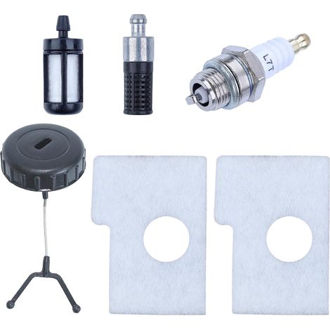 Kit de filtre à air, tronçonneuse en coton, douche pour Stihl 017 018 MS180 avec filtre à huile, bougie d'allumage, bouchon d'huile, accessoires de tronçonneuse remplaçables 1130 124 0800 (1/5)