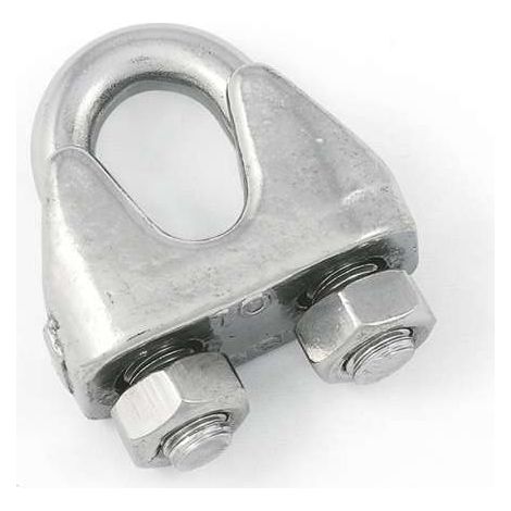Morsetto per funi Ø 2 mm. in acciaio Inox A4 - AISI 316 - 4 pz.