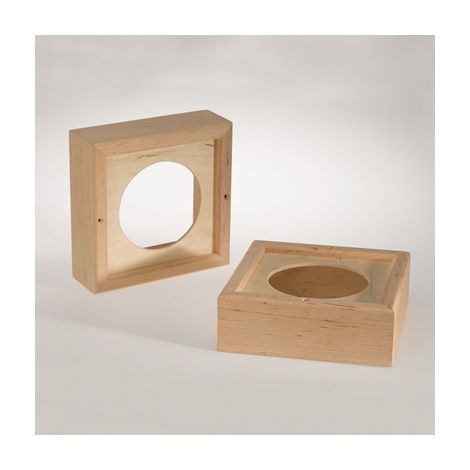 Infraworld Holzrahmen 2er Set für Sauna Lautsprecher Saunazubehör W4428