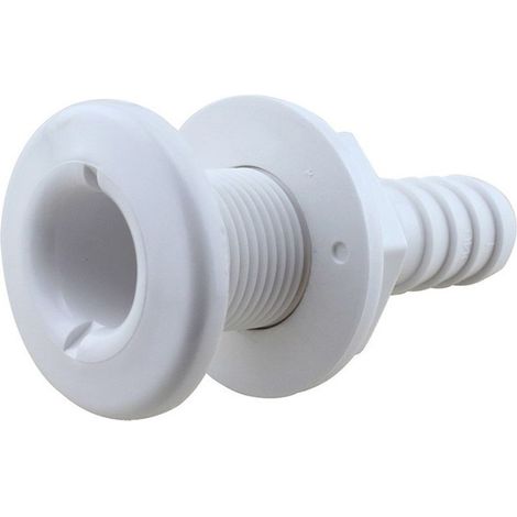 Sortie de vidange en plastique blanc marin, sortie de vidange de cale en ABS, accessoires marins et yachts, 1-1/4 pouce (32 mm), sortie de vidange de cale en plastique renforcé à haut débit. (1/3)
