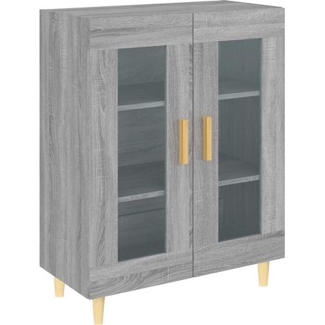 Sideboard/Anrichte/Buffet Grau Sonoma 69,5x34x90 cm Holzwerkstoff LXWW747855 (1/5)