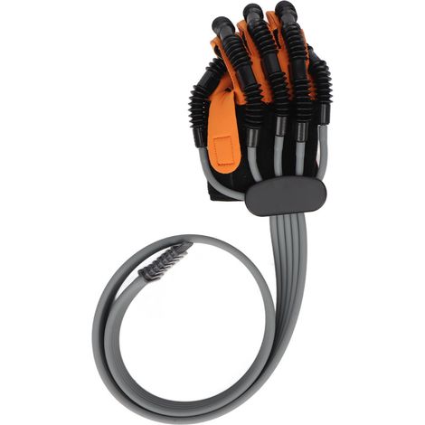 Gant de rééducation robotisé main droite, fibres résine pour récupération accélérée, entraînement doigts post-AVC, gant de remplacement hémiplégie M (1/5)