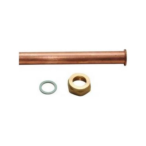 TUYAU EN CUIVRE POUR CHAUDIÈRE DROIT AVEC CAPUCHON Dimensions : 1/2 14x180 mm