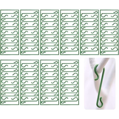 Juego de 10 ganchos, soportes en forma de S, adornos para árbol de Navidad, colgadores de adornos, para uso interior y exterior. (1/5)