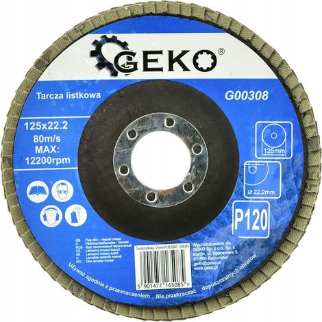 Disque à lamelles 125 mm P120 geko (10/200) (1/3)