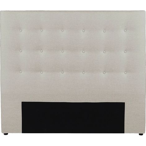 Testata capitonné 140 cm in Tessuto Beige - FRANCESCO (1/5)
