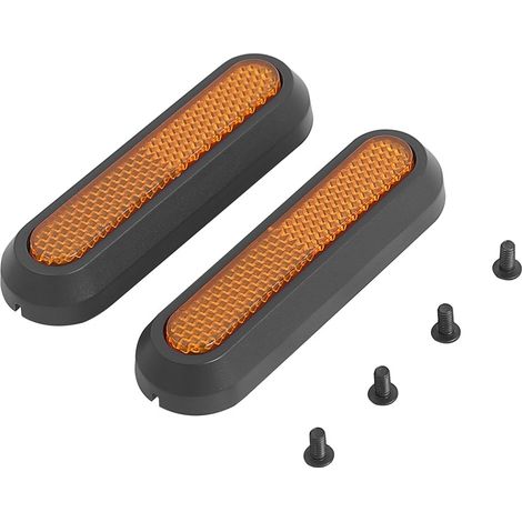 Reflective side cover for Xiaomi Mi 4 GO electric scooter with yellow reflective strips and screws