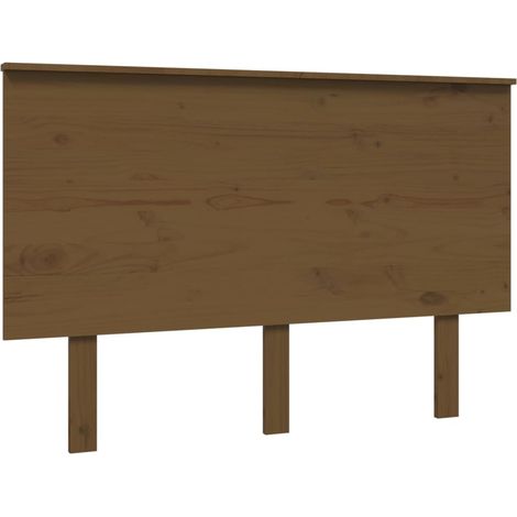 Maison Exclusive - Kopfteil Honigbraun 124x6x82,5 cm Massivholz K