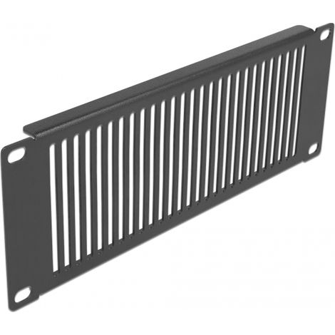 Delock Panel de gabinete de red de 10 con ranuras de ventilaciÃ³n vertical 2U negro
