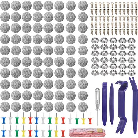Zocipro Car Roof Canopy Repair Kit Rivets for Roof Canopy for Fixed Fabric for Car Coating with Removal Tools Pins Screwdriver Measure Tape (1/5)
