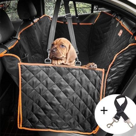 Autositzbezug für Hunde, rutschfester Hundesitzschutz mit Sicherheitsgurt für Haustiere (1/4)