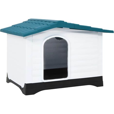 Niche pour chien-Abri pour chien-Chenil Bleu 90,5x68x66 cm Polypropylène 310372 (1/5)