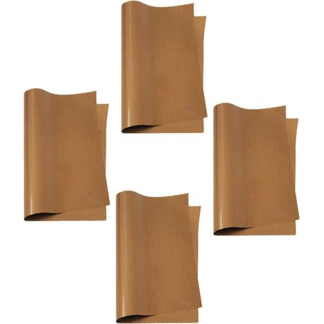 Tapis de Cuisson Réutilisables Découpe Personnalisée Lot de 4 Résistant la Chaleur en Matériau Synthétique Pâtisserie Cuisson Four'Café'40X30X0.1CM