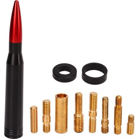 50-gauge antenna mast, 6061 aluminum billet, universal truck replacement for FORD RAPTOR, red (1/5)