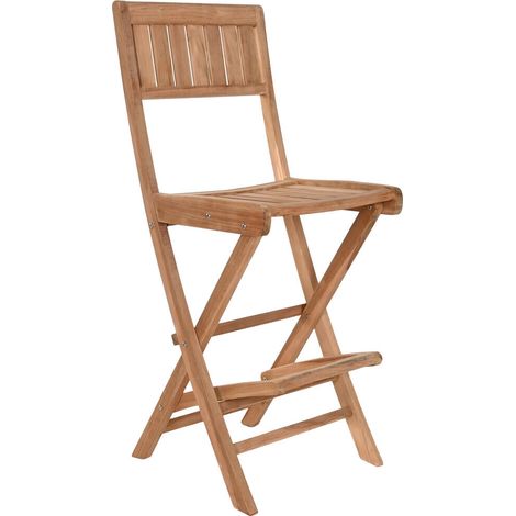 Taburete Teca 50X55X120 Plegable Natural Marron (1/5)