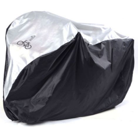 Housse de vélo - Tissu imperméable anti-UV anti-poussière - Pour protection extérieure intérieure - Lot de 2 (1/5)