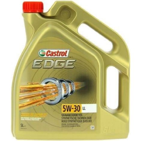 Huile moteur Edge 5W-30 LL – Lot de 4 x 5 L – Réduit les dépôts et optimise la réactivité moteur – Protection inégalée sous fortes contraintes – Castrol