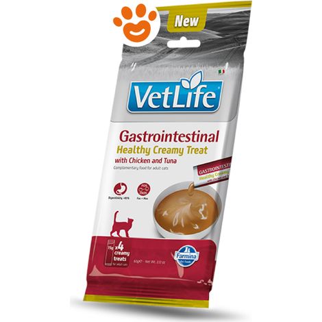 Farmina Cat Vet Life Gastrointestinal Creamy Treat al Pollo e Tonno - Bustina 60 Gr - Snack