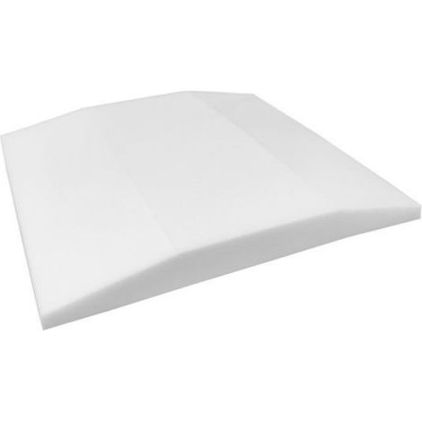 Mousse de réparation pour canapé 1 pièce blanc 50x50 cm haute densité trapèze pour assise