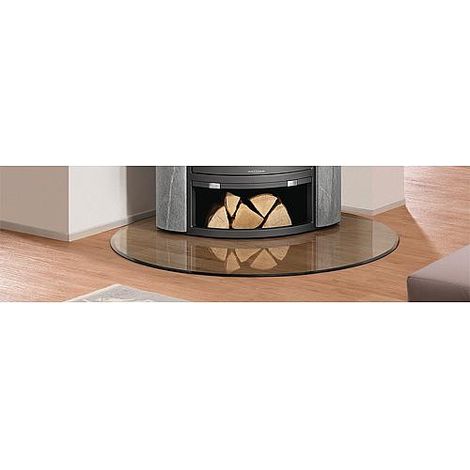 Plaque de sol verre 6mm pour poele - en goutte B7