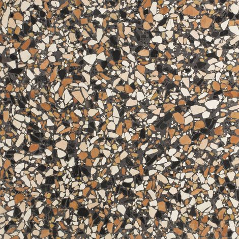 Véritable Carreau Terrazzo BROWNIE - collection TRADIZIONE 30x30 cm boîte de m2 Adouci - Gioia Materia