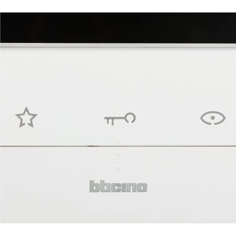 Bticino – Portier vidéo mains libres 2 fils – Écran couleur LCD 5'' – Technologie 2 fils – Commande électrique personnalisable