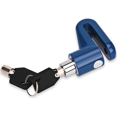 Blocco per freno a disco ruota bici/moto antifurto in acciaio Colore - Blu (1/5)