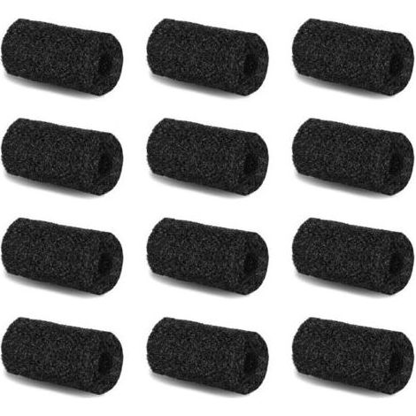 Pair Ensemble de 12 brosses en mousse pour robots nettoyeurs de piscine, protecteur d'entrée en acier inoxydable, couvercle d'entrée/de grille de filtre d'aquarium. (1/4)