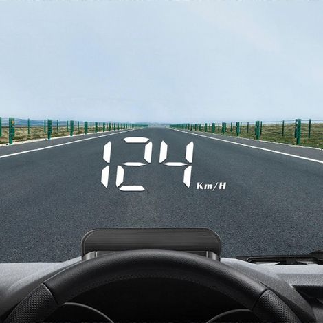 Affichage tête haute (HUD) GPS universel pour voiture, compteur de vitesse avec interface USB, vitesse, direction, excès de vitesse, code d'erreur, pour tous véhicules (1/5)