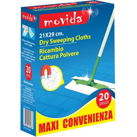 Set 20 Pezzi Panno Catturapolvere 40 gr 22 x 28 cm