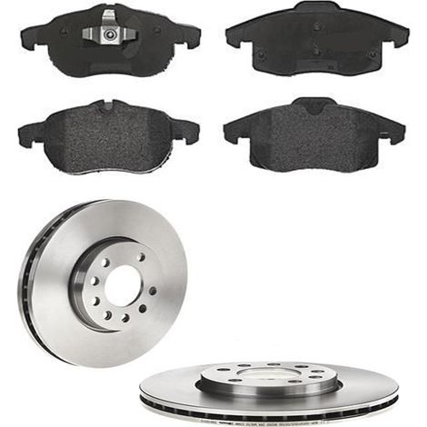 KIT FRENI ANTERIORI compatibile con OPEL VECTRA C (Z02) - DISCHI + PASTIGLIE OEM: P 10 011 / 17368 /SOSTITUZIONE DIRETTA/BASSA POLVERE/SILENZIOSO (1/5)