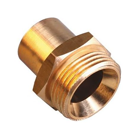 Raccord d'entrée pour régulateur gaz - Cuivre Ø18 / Mâle JSC 3/4"- Gaz Naturel - Propane - NF - Gurtner