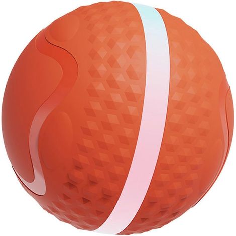 Bewegungsaktivierter interaktiver Hundeball mit LED-Leuchten, automatisch rollender Ball für Hunde