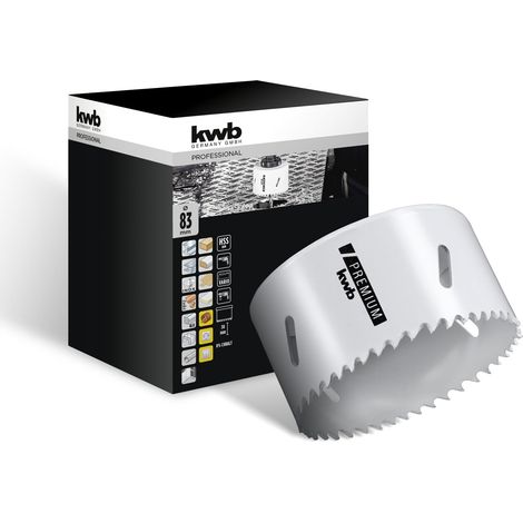 Scie cloche bi-métal HSS Ø 83 mm, 8% allié au cobalt avec denture Vario progressive et haute précision pour une utilisation polyvalente (1/5)
