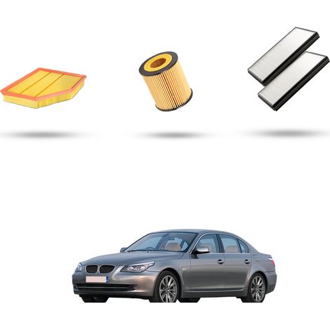 Kit tagliando 3 filtri compatibile con Bmw serie 5 (E60/E61) 523i 140kw dal 2007 al 2010 (1/5)
