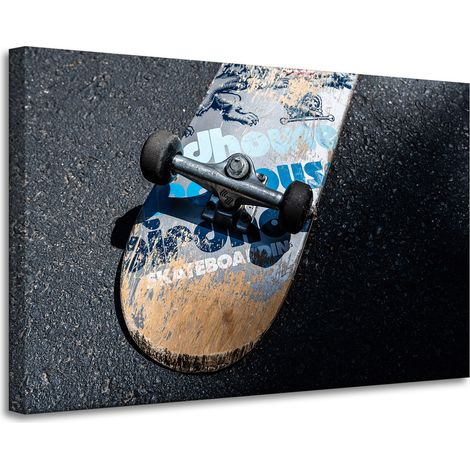 Leinwanddruck Jugend-Skateboard 90x60 cm