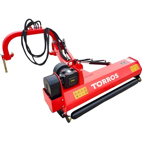 Torros – Broyeur de végétaux thermique 145 cm – Réglage hydraulique vertical/horizontal – 24 fléaux acier 400g – KPV145 (1/5)